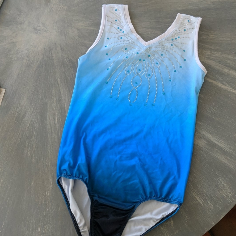 Ombre gymnastics leotard